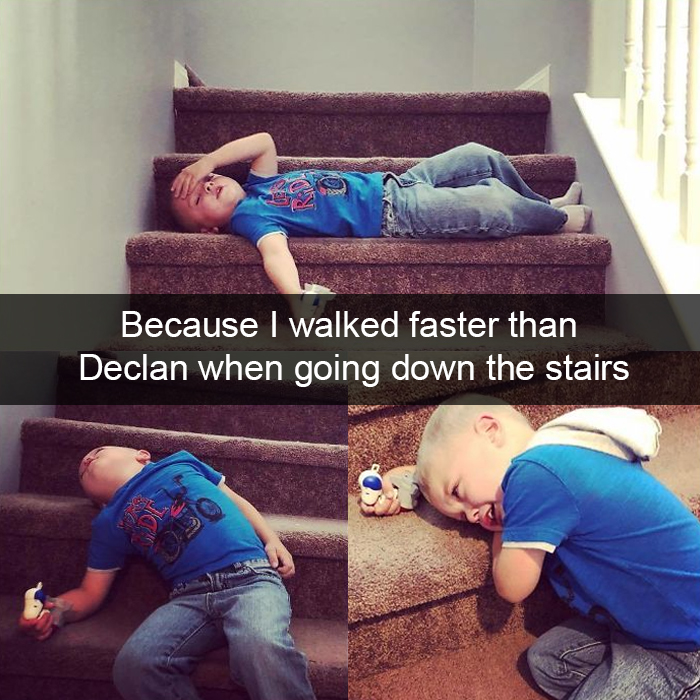 Because I Walked Faster Than Declan When Going Down The Stairs