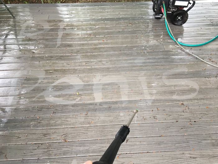 When Your Dad Asks You To Powerwash The Deck