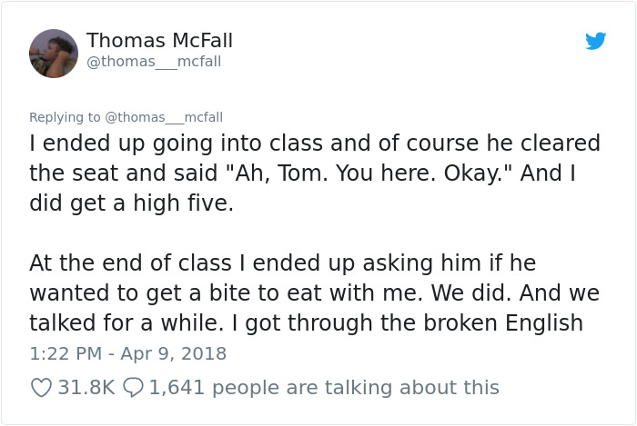 Guy Pissed Off With Immigrant Who Could Barely Speak English Left Speechless After Unexpected Incident In Class
