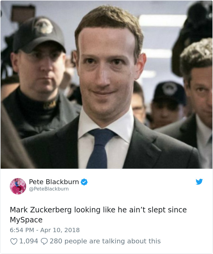 58 Urkomische Wege, wie das Internet Mark Zuckerberg vor dem Kongress aussagte |  Gelangweilter Panda