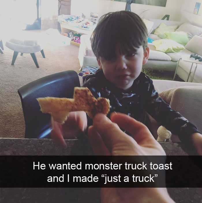 He Wanted Monster Truck Toast And I Made “Just A Truck”