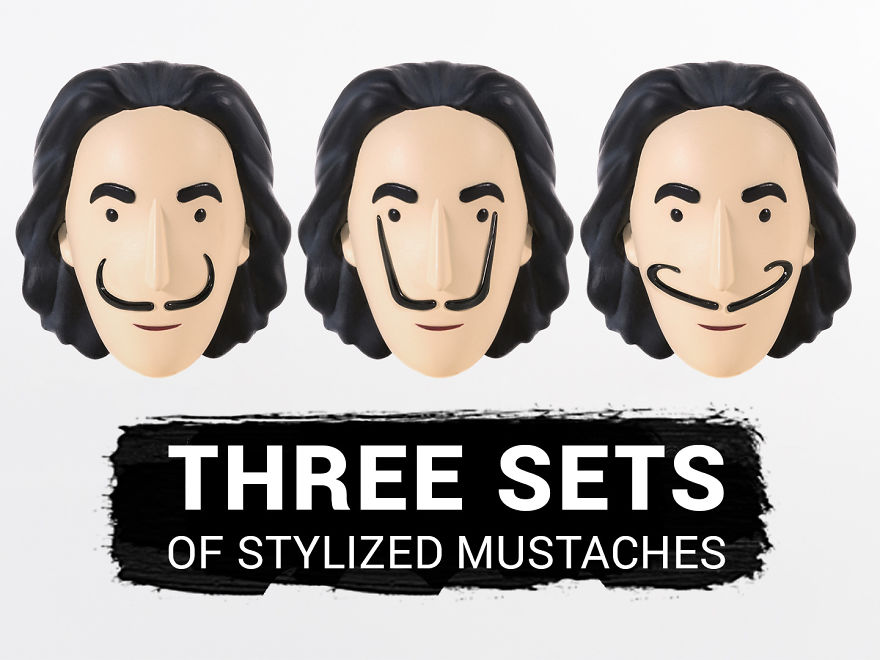 A Salvador Dalí Action Figure With Interchangeable Mustaches... Yes!