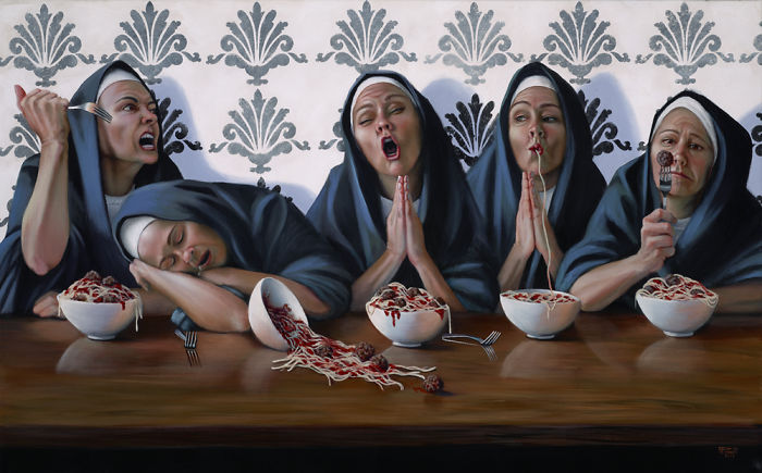 Controversial Paintings By Christina Ramos Show Nuns As Sinners