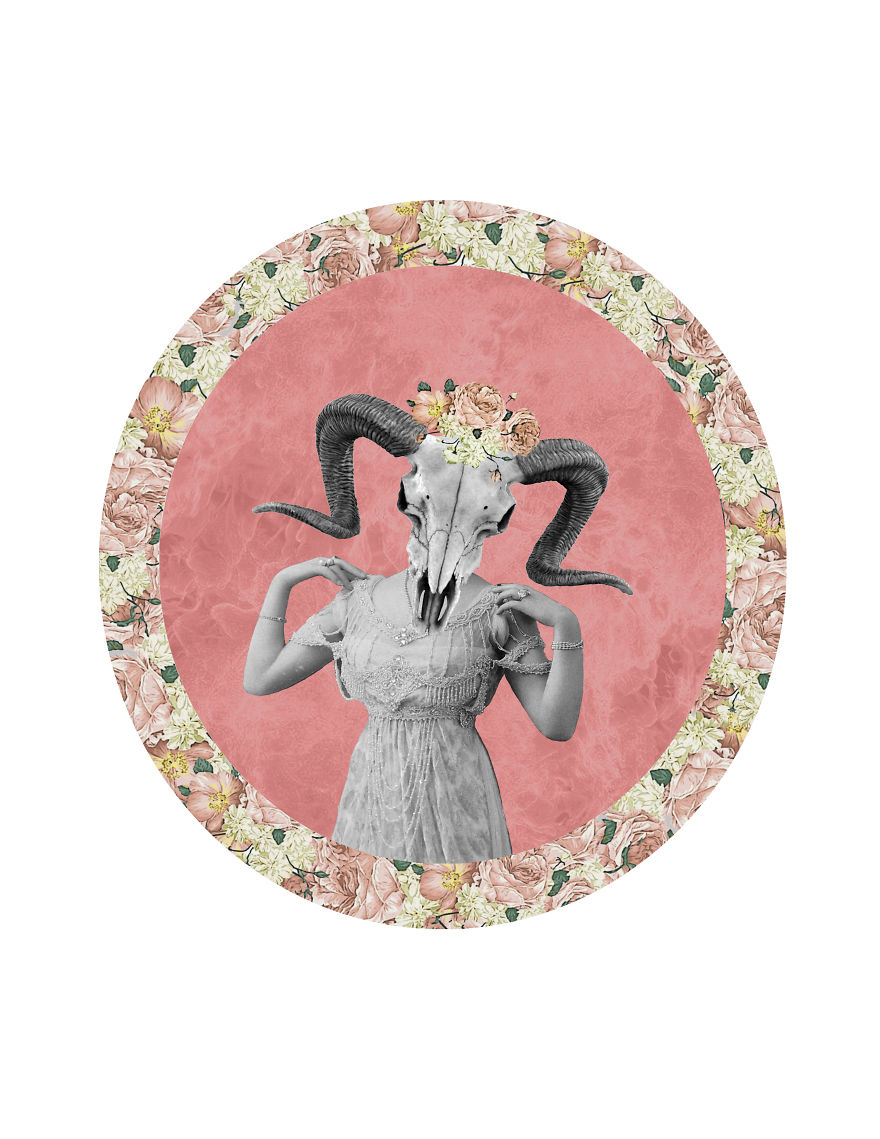 I Created Astrology Sign Imagery Through Collage And Illustration