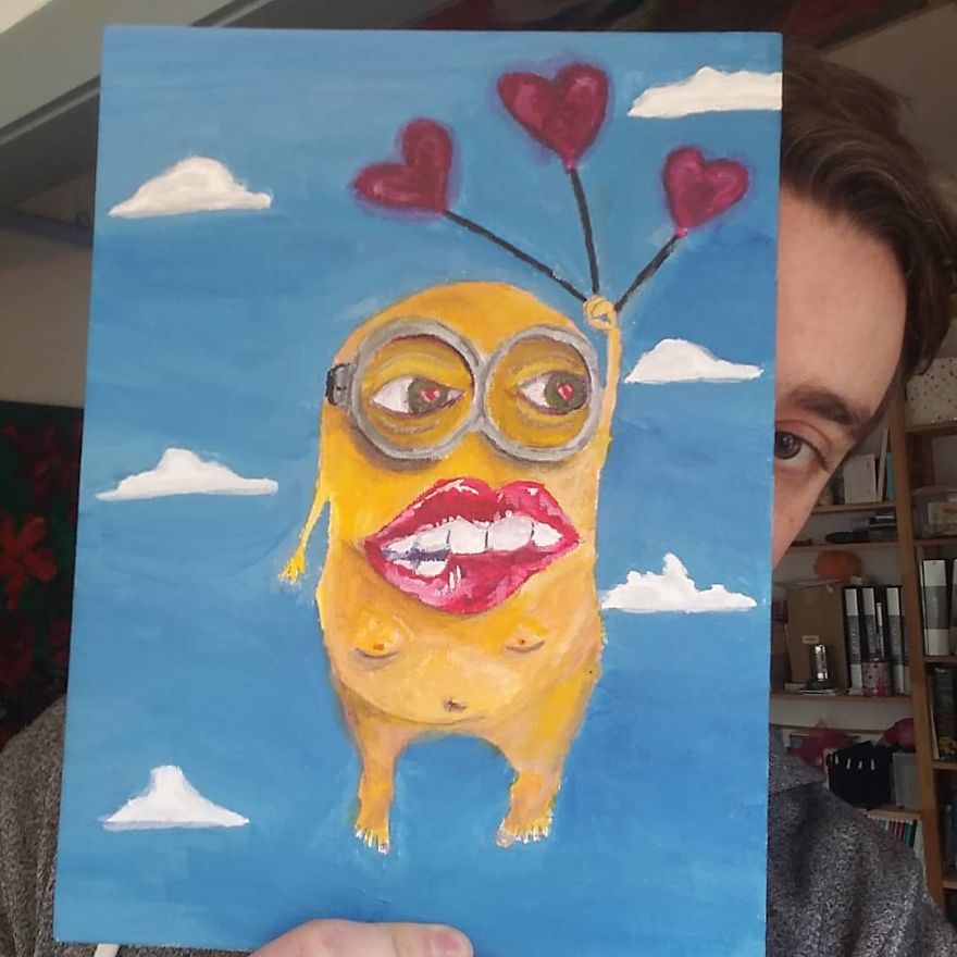 Artist Does Odd "Artwork" Of The Minions And You Will Surely Find Them Cute Ugly Artist Does Odd "Artwork" Of The Minions And You Will Surely Find Them Cute Ugly