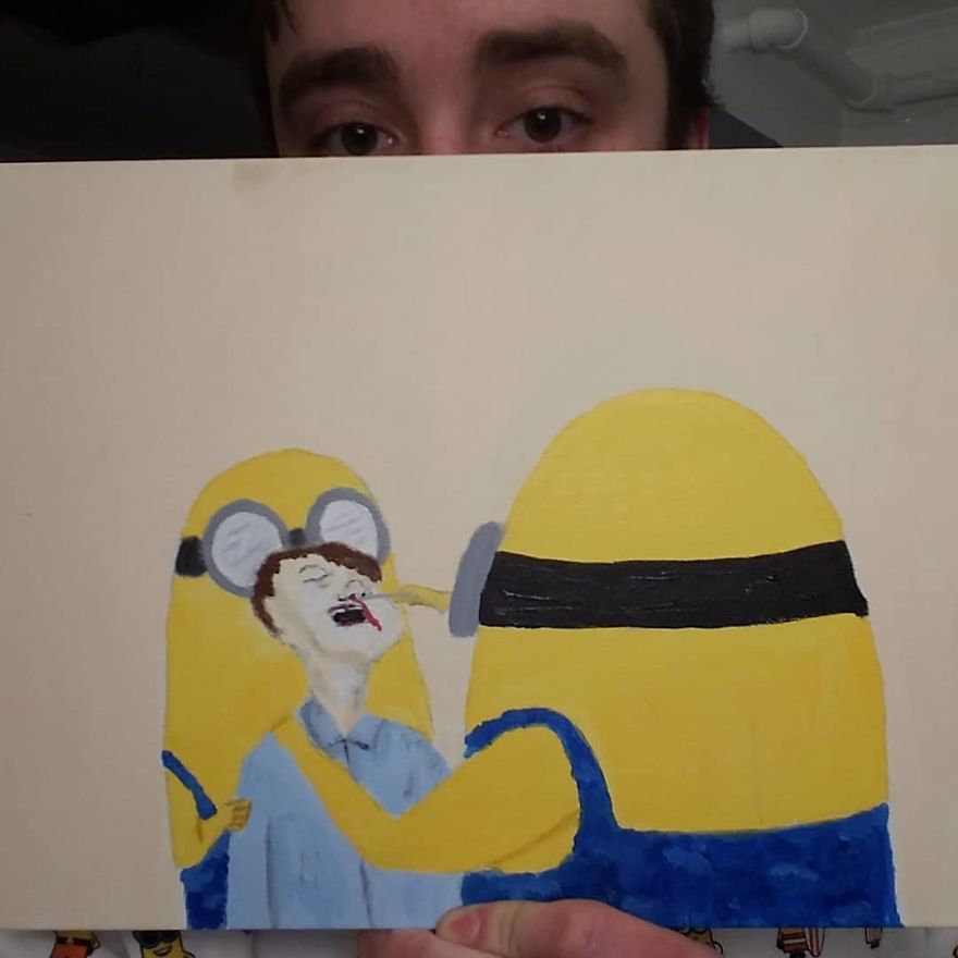 Artist Does Odd "Artwork" Of The Minions And You Will Surely Find Them Cute Ugly Artist Does Odd "Artwork" Of The Minions And You Will Surely Find Them Cute Ugly