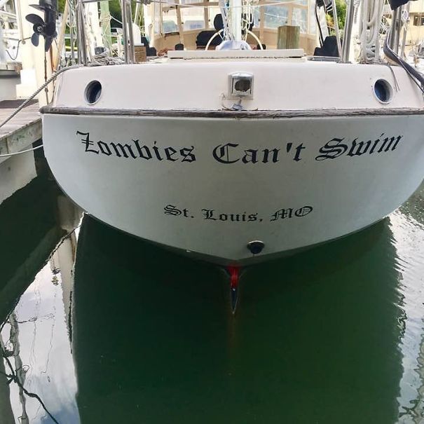 My Neighbor's Funny Boat Name