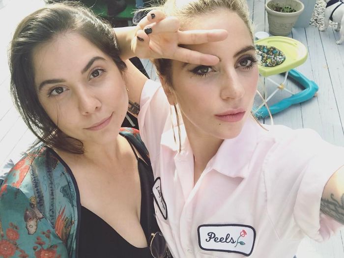 Lady Gaga (Stefani Joanne Angelina Germanotta) With Her Sister Natali Germanotta