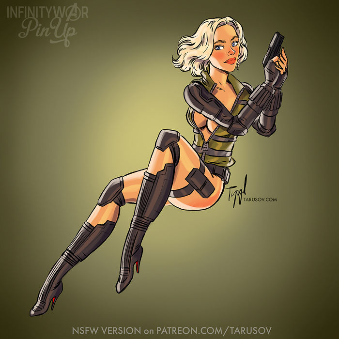 I Reimagined Infinity War Female Characters As Pin-Ups