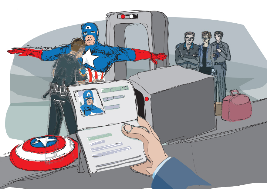 Ten Illustrations Of Superheroes And Villains Living Life Like The Rest Of Us