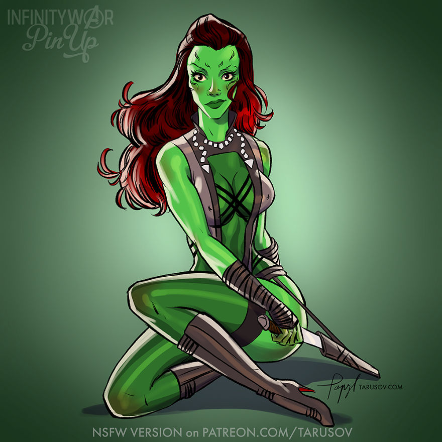 I Reimagined Infinity War Female Characters As Pin-Ups