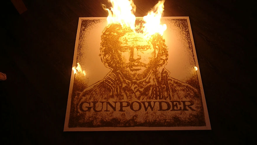 Gunpowder Art Piece Of Kit Harington