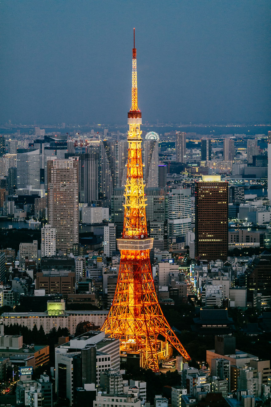 Tokyo Tower From Roppongi Hills