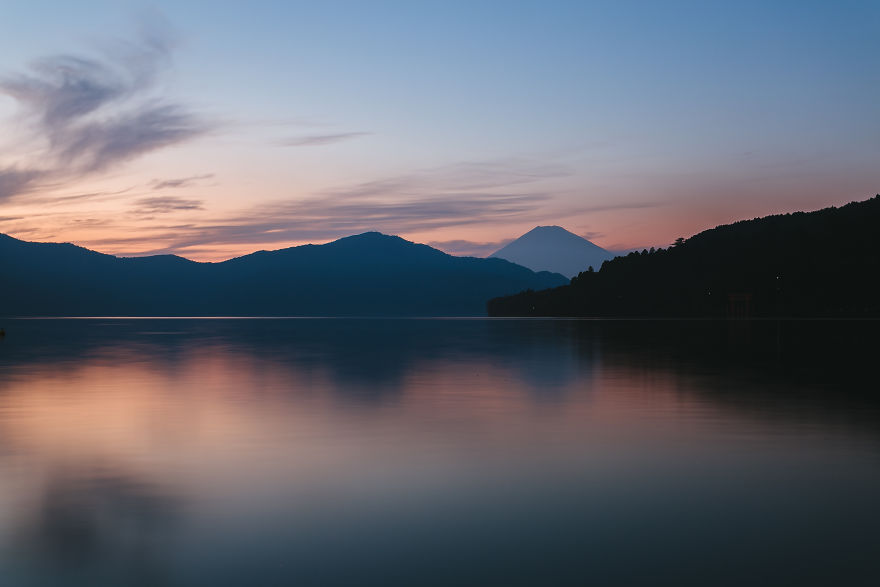 Lake Ashinoko Sunset