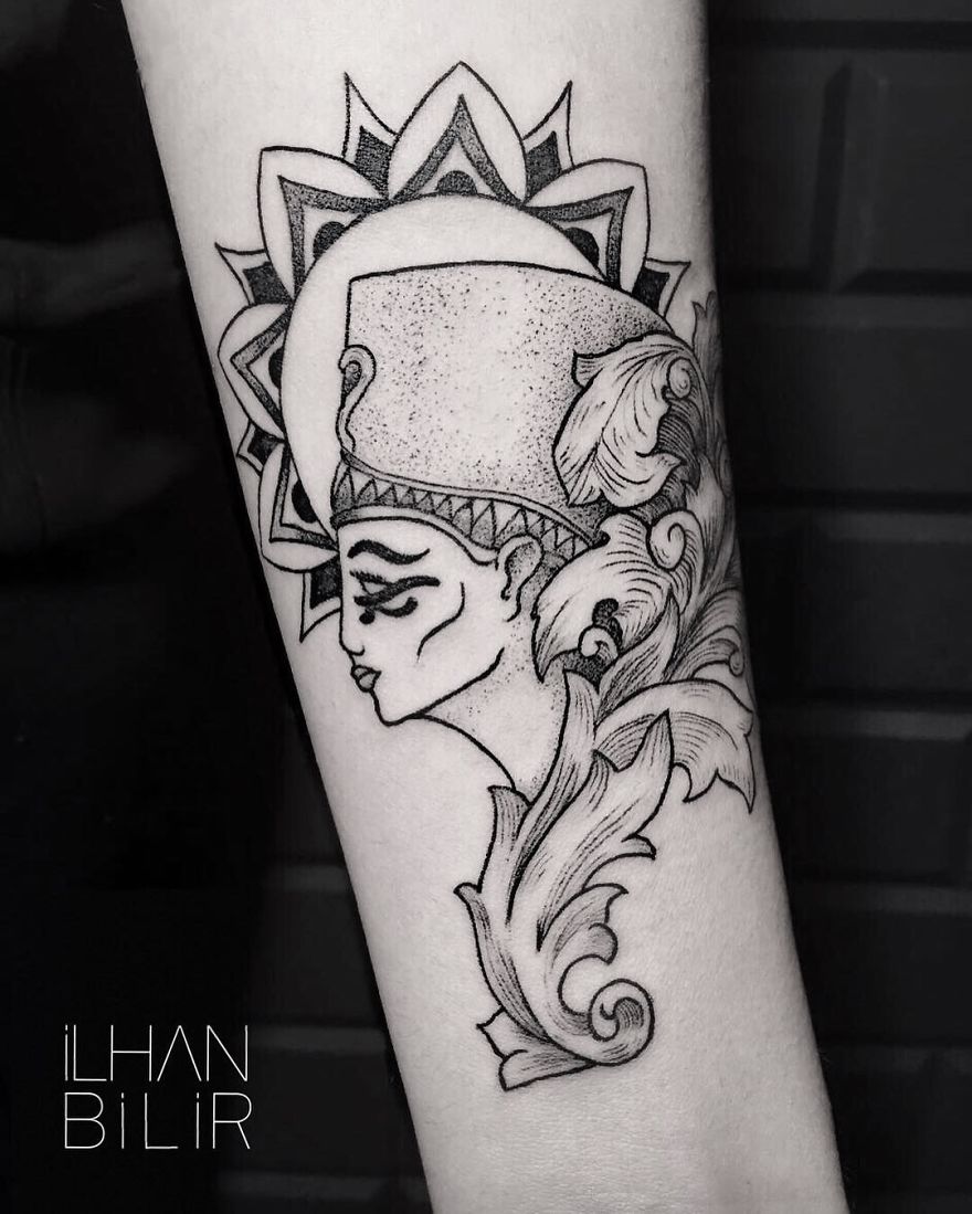 Simplicity, Contrast And Dotwork: Tattoo Artist Ilhan Bilir Creates Remarkable Skin Art