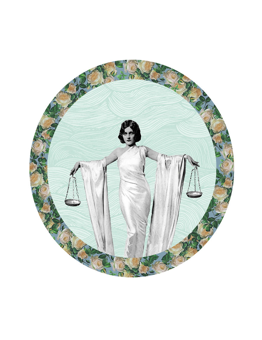 I Created Astrology Sign Imagery Through Collage And Illustration