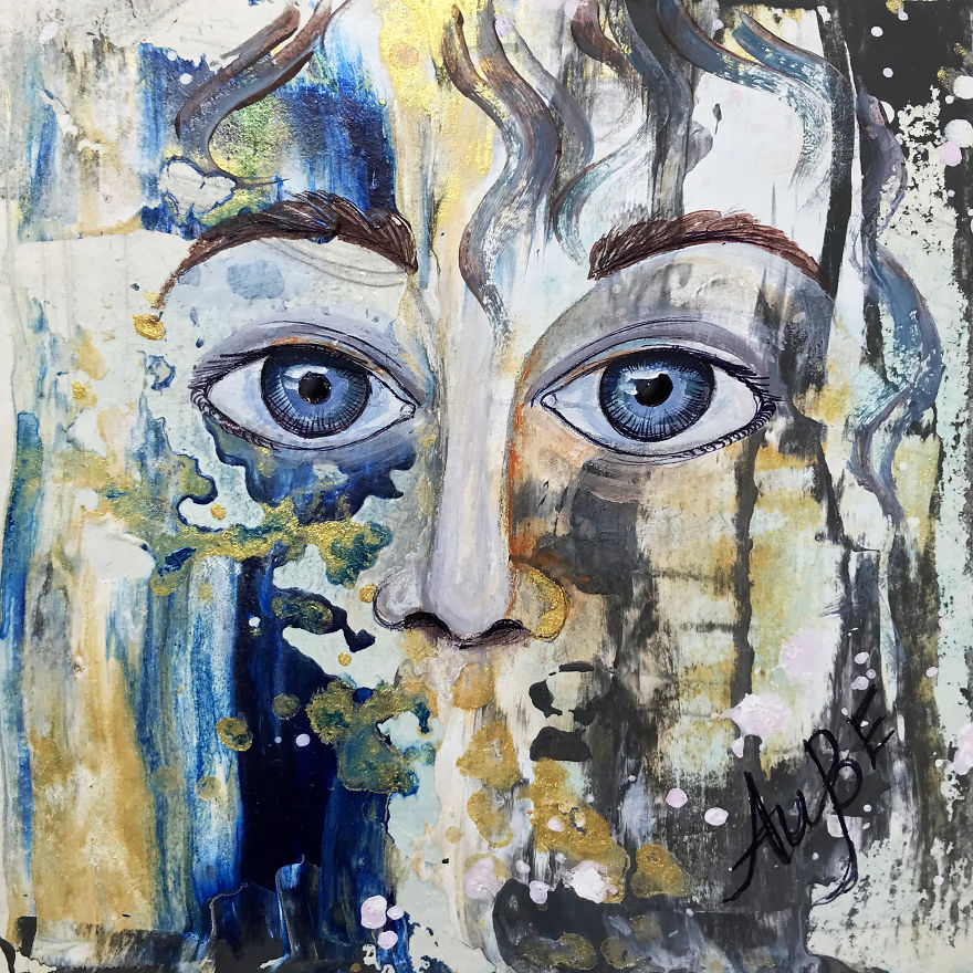 I've Created Abstract Portraits Of People Who Have Eyes Conversation