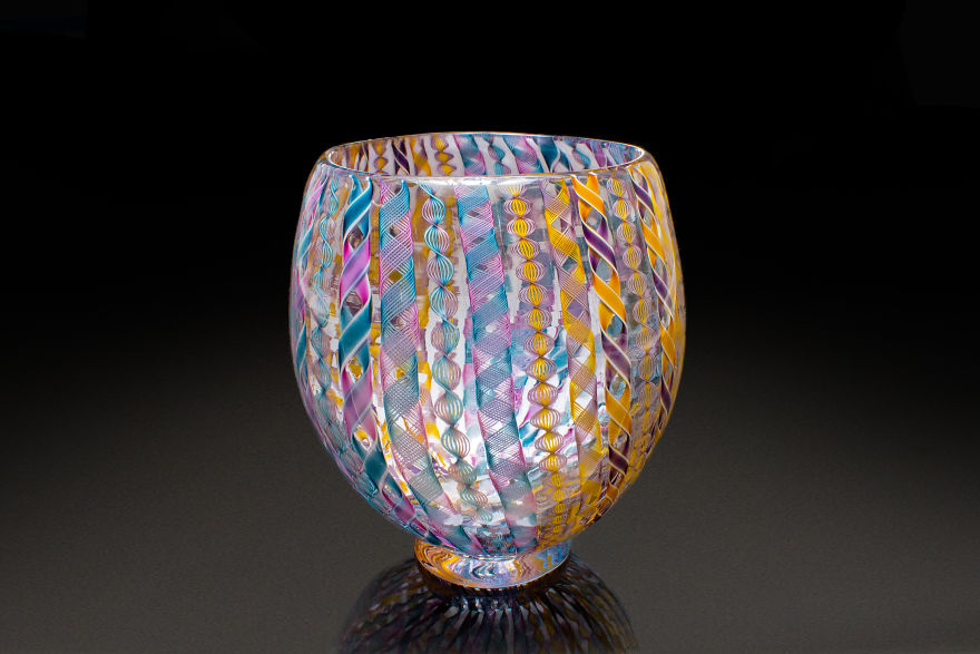 These Colorful Vessels Are Created From Glass Rods Using A Centuries-Old Venetian Technique
