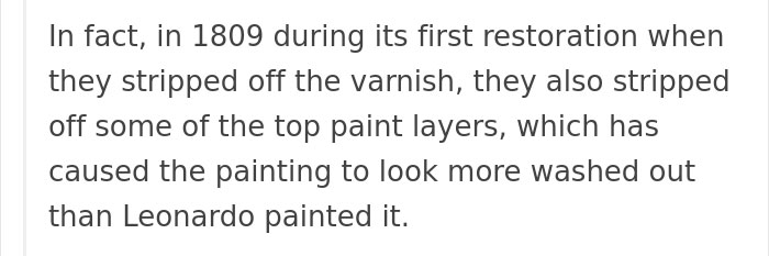 People Won't Stop Demanding The Mona Lisa To Be Cleaned, So Someone Just Explained What Would Happen