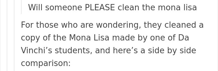 People Won't Stop Demanding The Mona Lisa To Be Cleaned, So Someone Just Explained What Would Happen