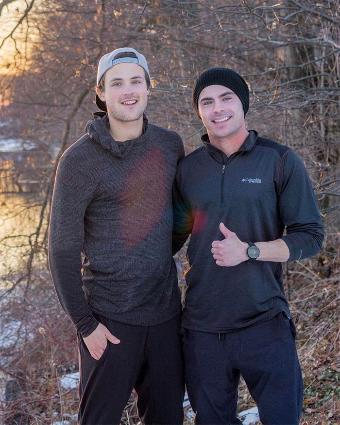 Zack Efron With His Brother Dylan
