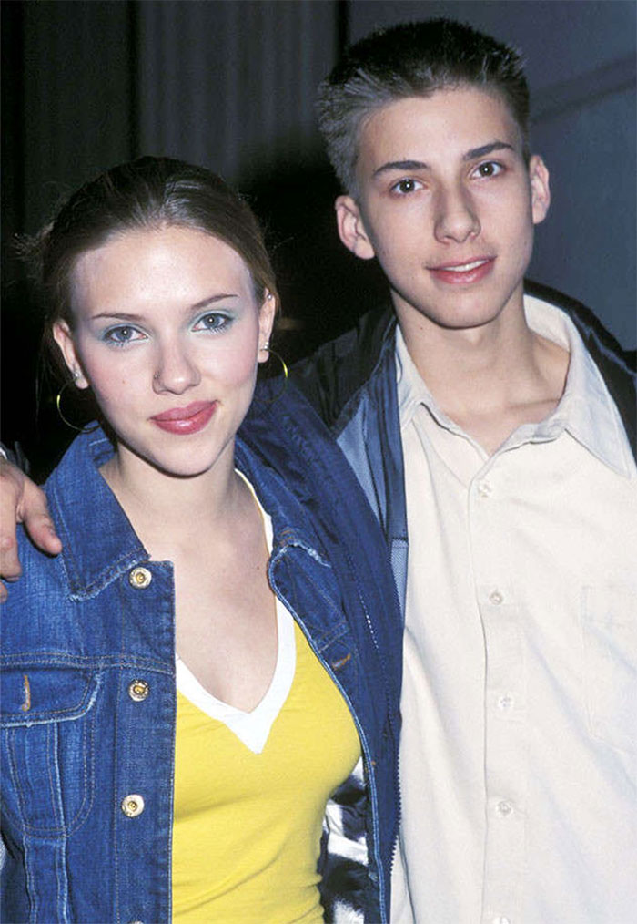 Scarlett Johansson With Her Twin Brother Hunter