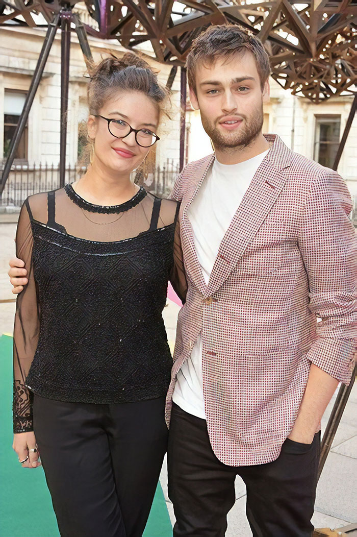 Douglas Booth With His Sister Abigail