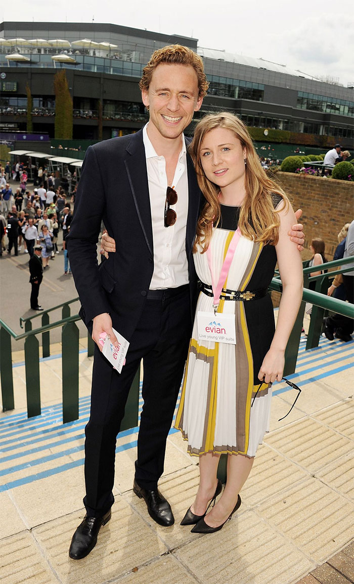 Tom Hiddleston With His Younger Sister Emma