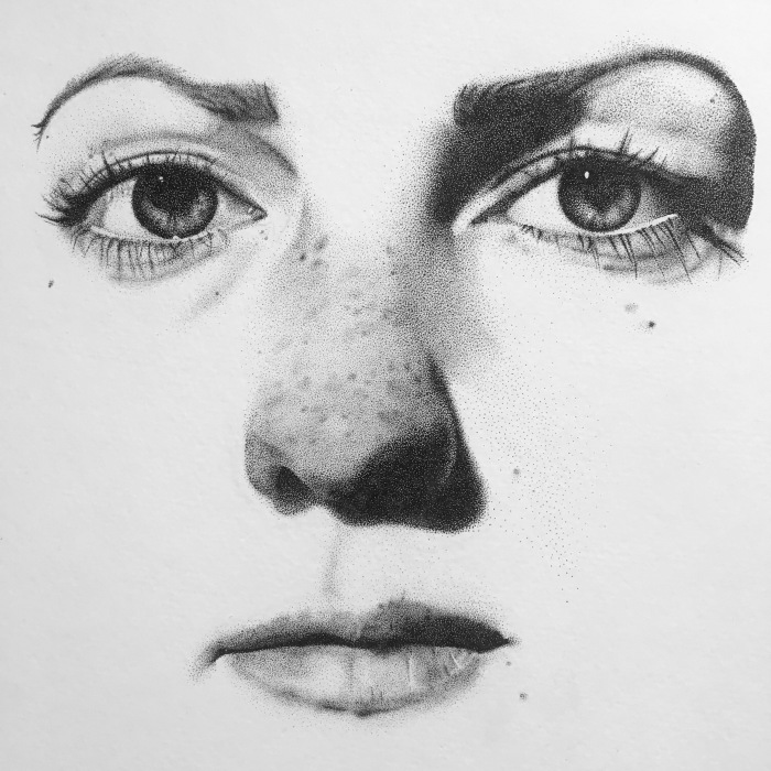 Artist Creates Hyperrealistic Portraits Using Millions Of Dots