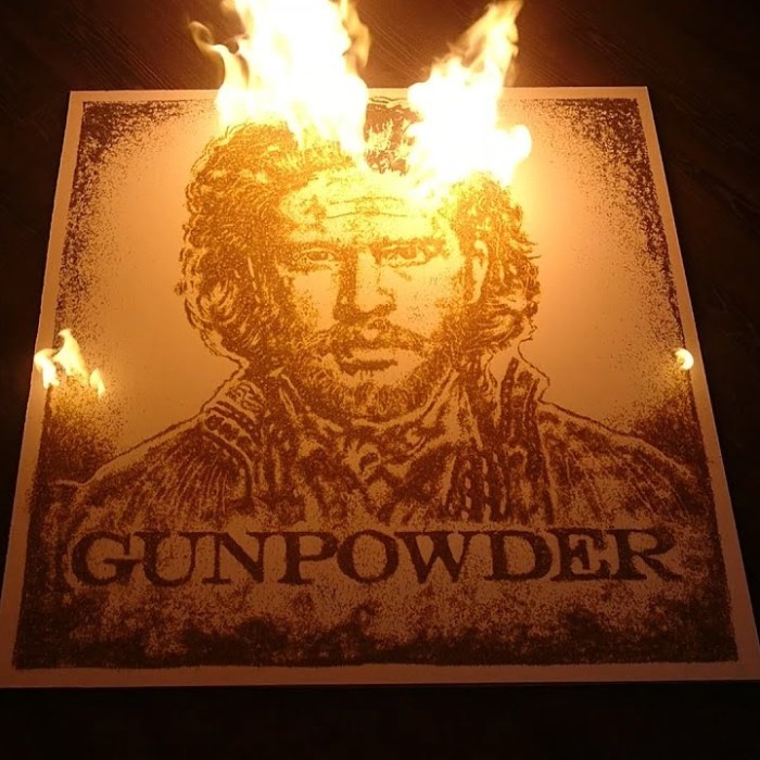 Gunpowder Art Piece Of Kit Harington