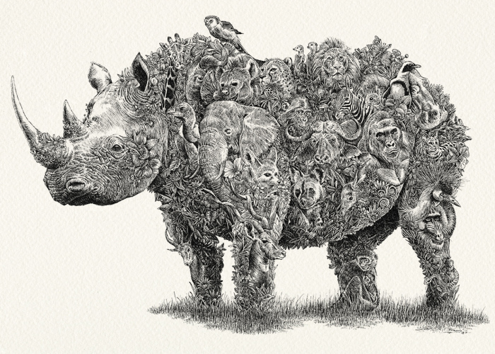 My 6 Intricate Animal Drawings Support Wildlife Conservation And Celebrate Biodiversity Of The Earth