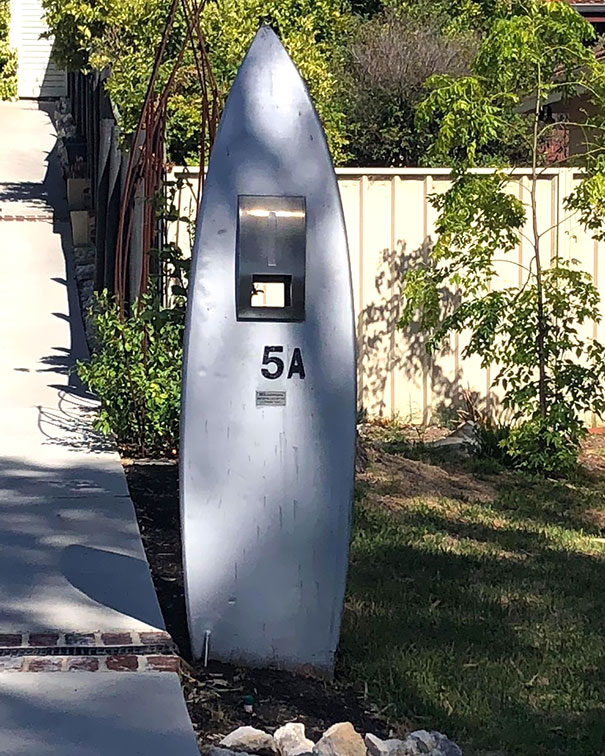 Mailbox Made Form The Surfboard