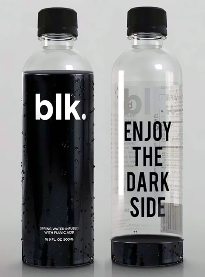 This Natural Black Water With Its Smart Packaging