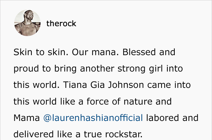 The Rock Welcomes A Baby Girl, And His Feminist Message Takes It To The Next Level