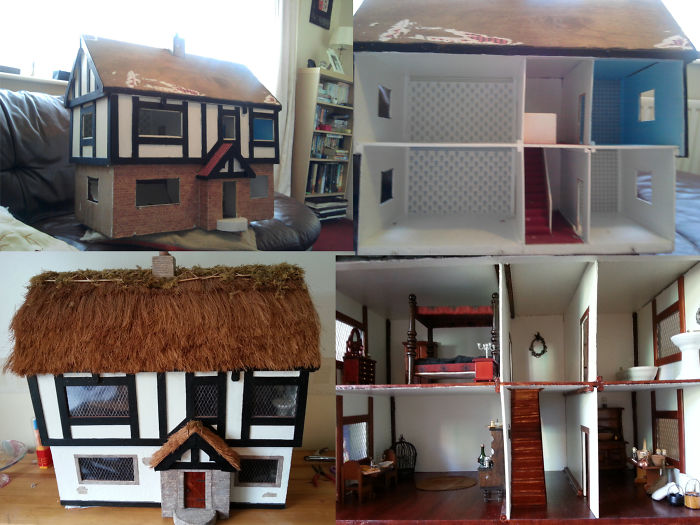 My Friend Gave Me An Old Doll's House And I Had A Lot Of Fun Doing It Up.