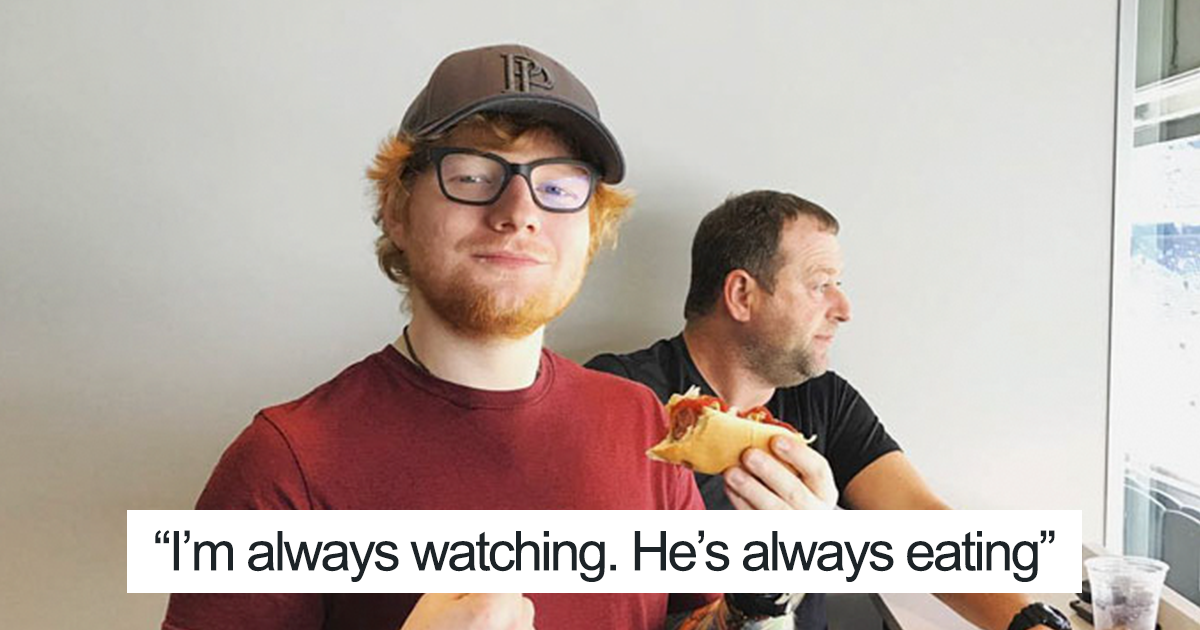 Ed Sheeran's Security Guard Has An Instagram, And It's Better Than His  Boss's | Bored Panda