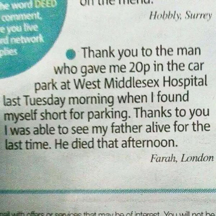 Never Underestimate The Power Of Small Good Deeds