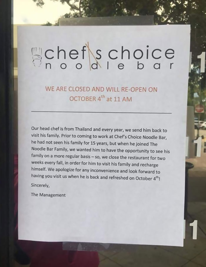 Restaurant Closed For Good Reason