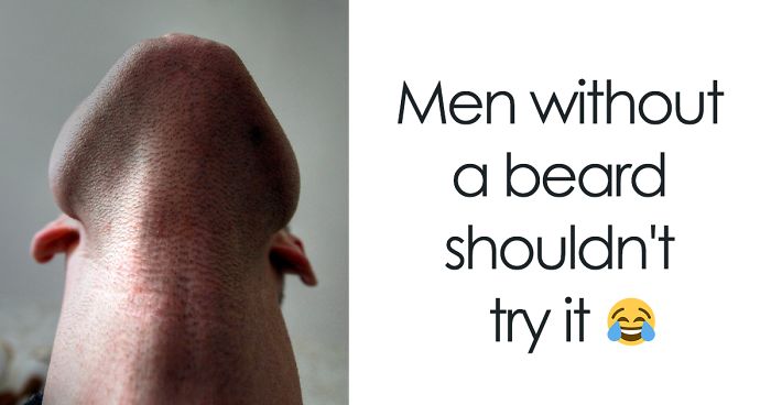 180 Hilariously Disturbing Photos Of Bearded Men Looking Straight Up
