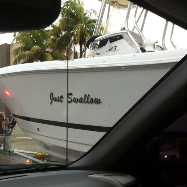 I Wonder What Tho Owners Of This Boat Look Like