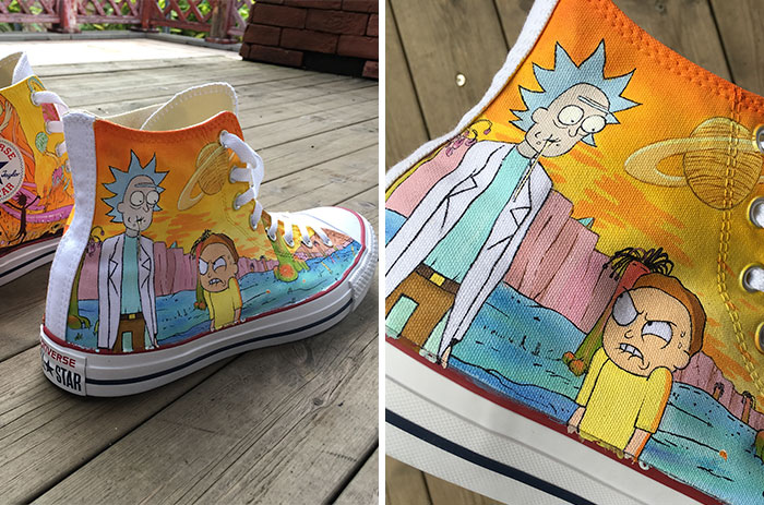 rick and morty house shoes