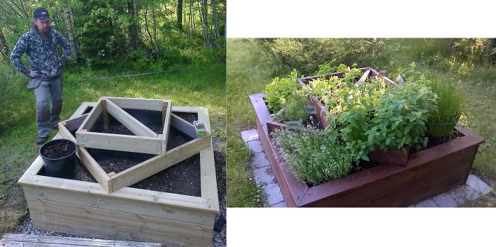 My Boyfriend Built This Awesome Herb Planter For Our Garden