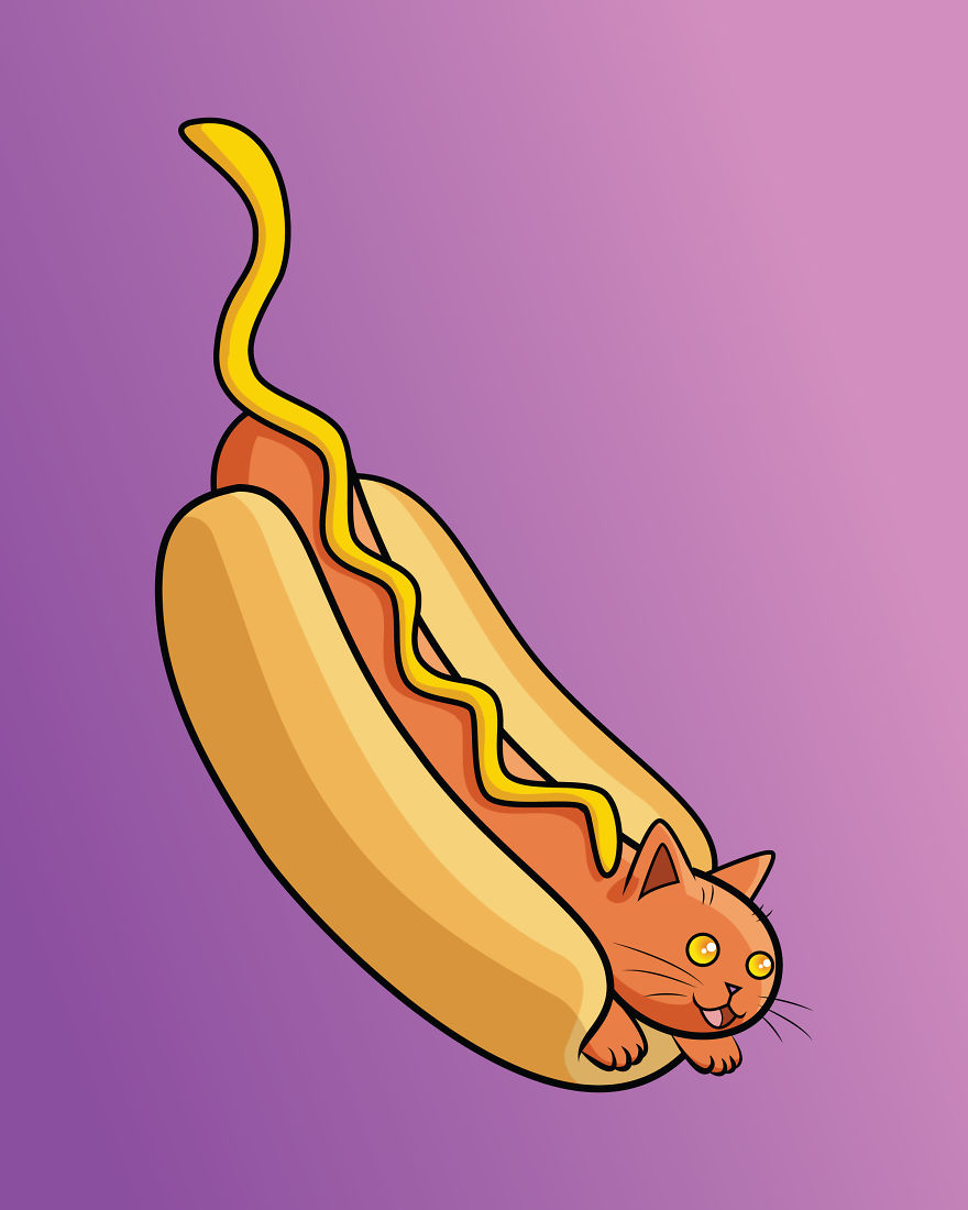 Hotdog Cat