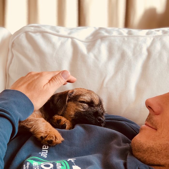 I Love This Picture Of My Husband And Our Puppy