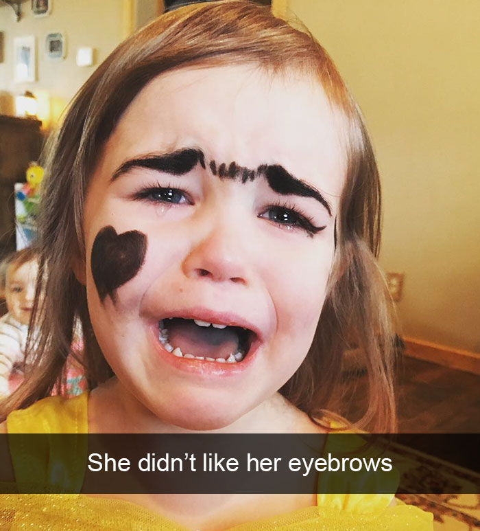 She Didn’t Like Her Eyebrows