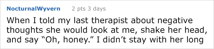 Depressed Girl Shocked At The Way Her Therapist Treated Her Gets Even More Surprised When It Works