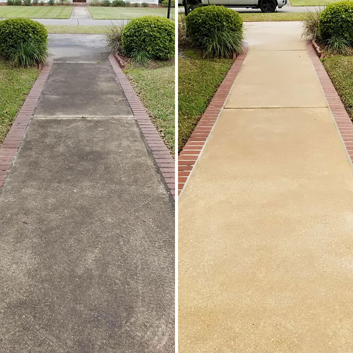 Side Walk Of One Of Two Driveways I Did Yesterday. She Was Happy With The Results