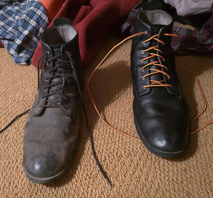 My Shoes Before And After A Cleaning
