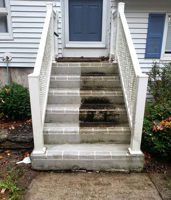 Front Stairs Needed Some Power Washing Love After Two Years