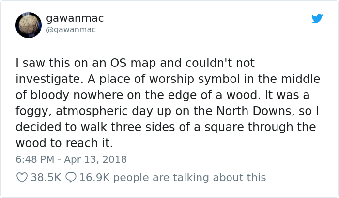 Guy Sees Hidden Place On OS Map In Middle Of Nowhere, Cannot Resist Urge To Investigate